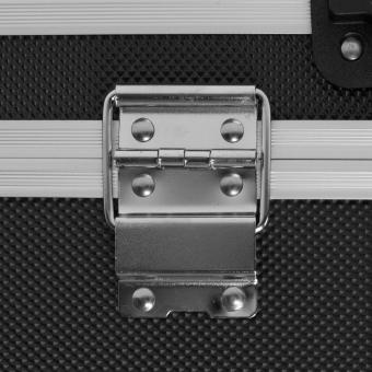 Werkzeugkoffer - schwarz- 32,5x25,5x17,5cm - Werkzeugkiste -Tragegurt - abschließbar - 2 Schlüssel - stabile Ecken - 6
